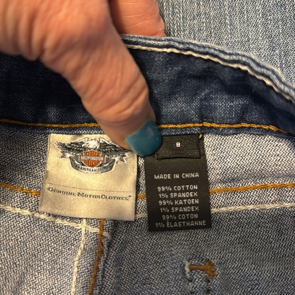 Original Harley Davidson Women's Blue Jeans - Picture 9 of 11